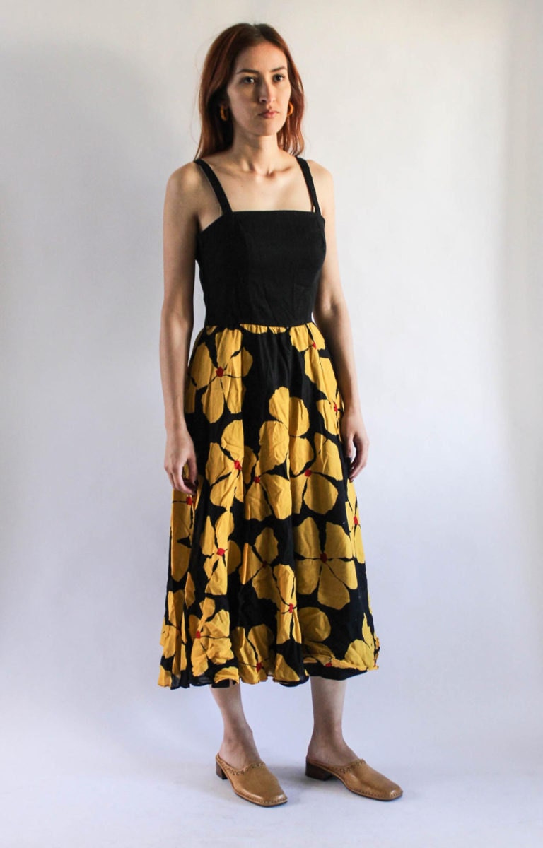 A floral vintage dress from Shop La Flor