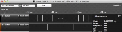 Logic Analyzer of Wiegand data