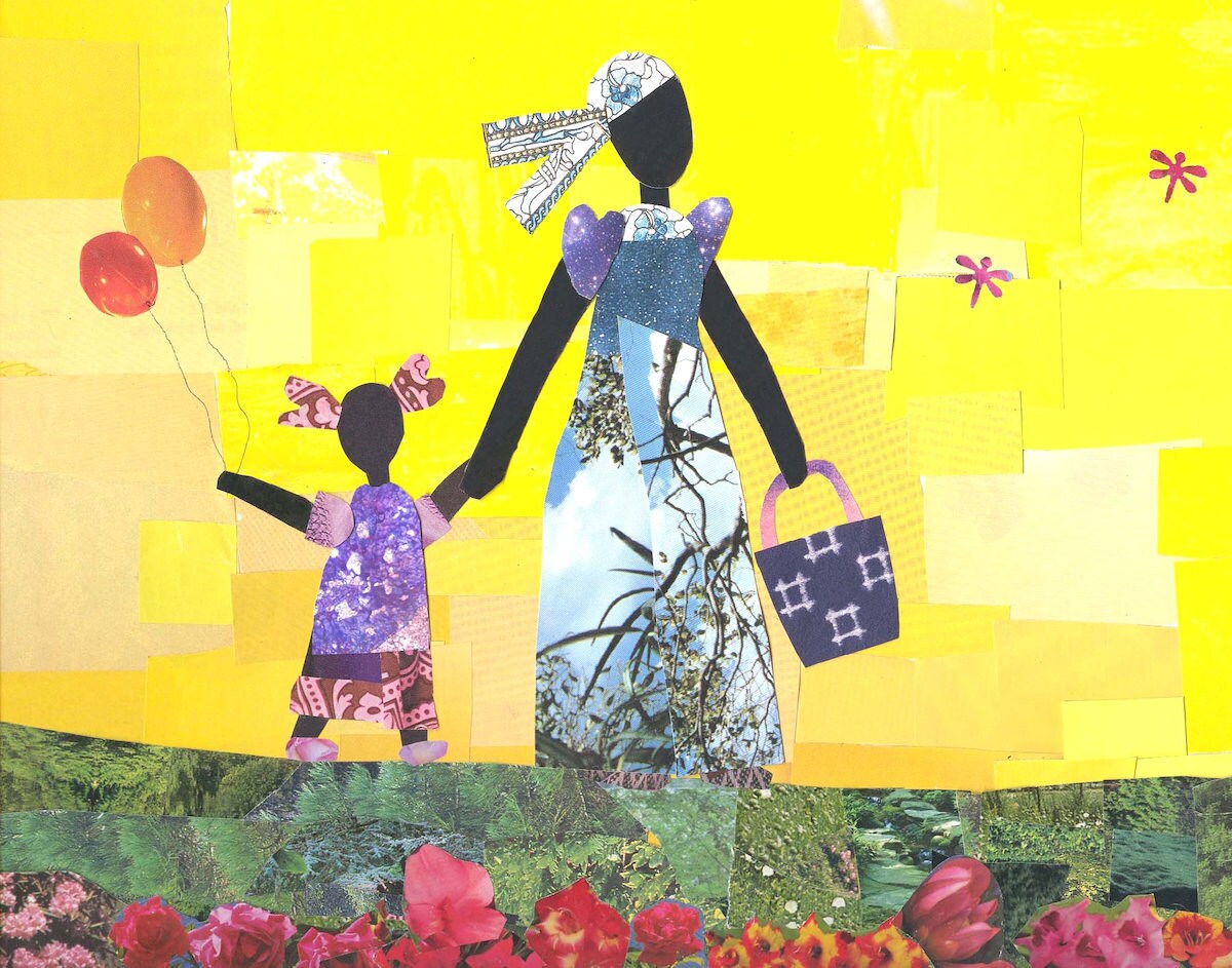 "Yellow Sky and Balloons" print from Mirlande