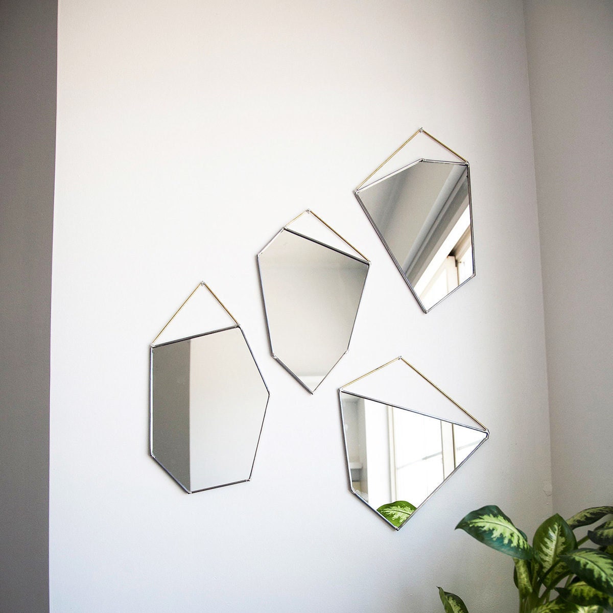 Geometric mirrors from Etsy