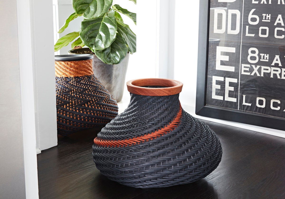 Altuzarra x Etsy woven baskets from Weaving Art