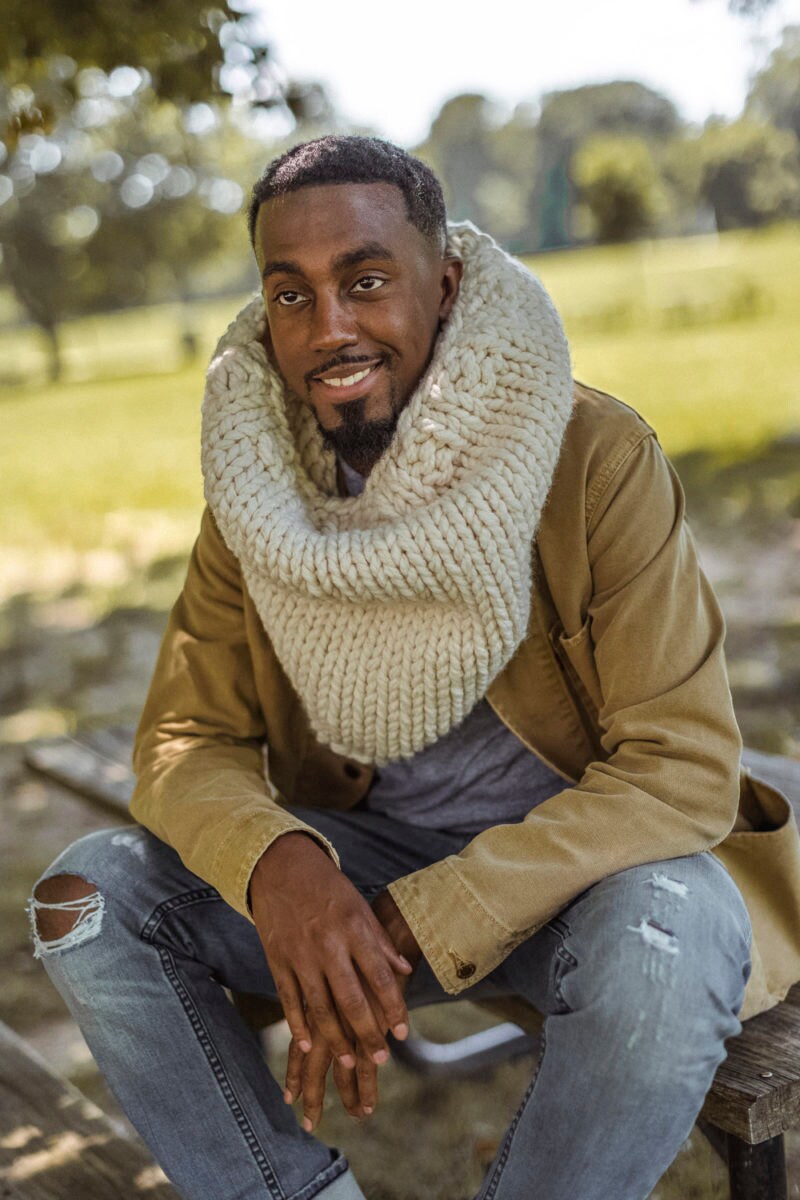 Chunky knit fishermen cowl from Loop'n Threads