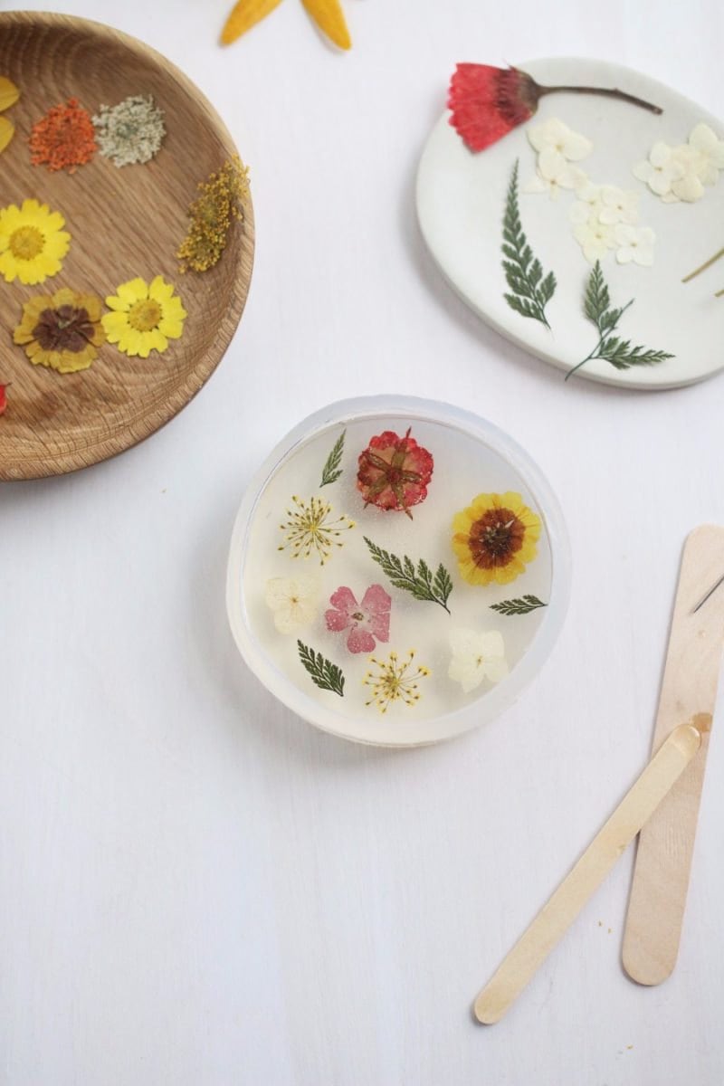 How to Make Resin Dried Flower Coasters - Hobbies on a Budget