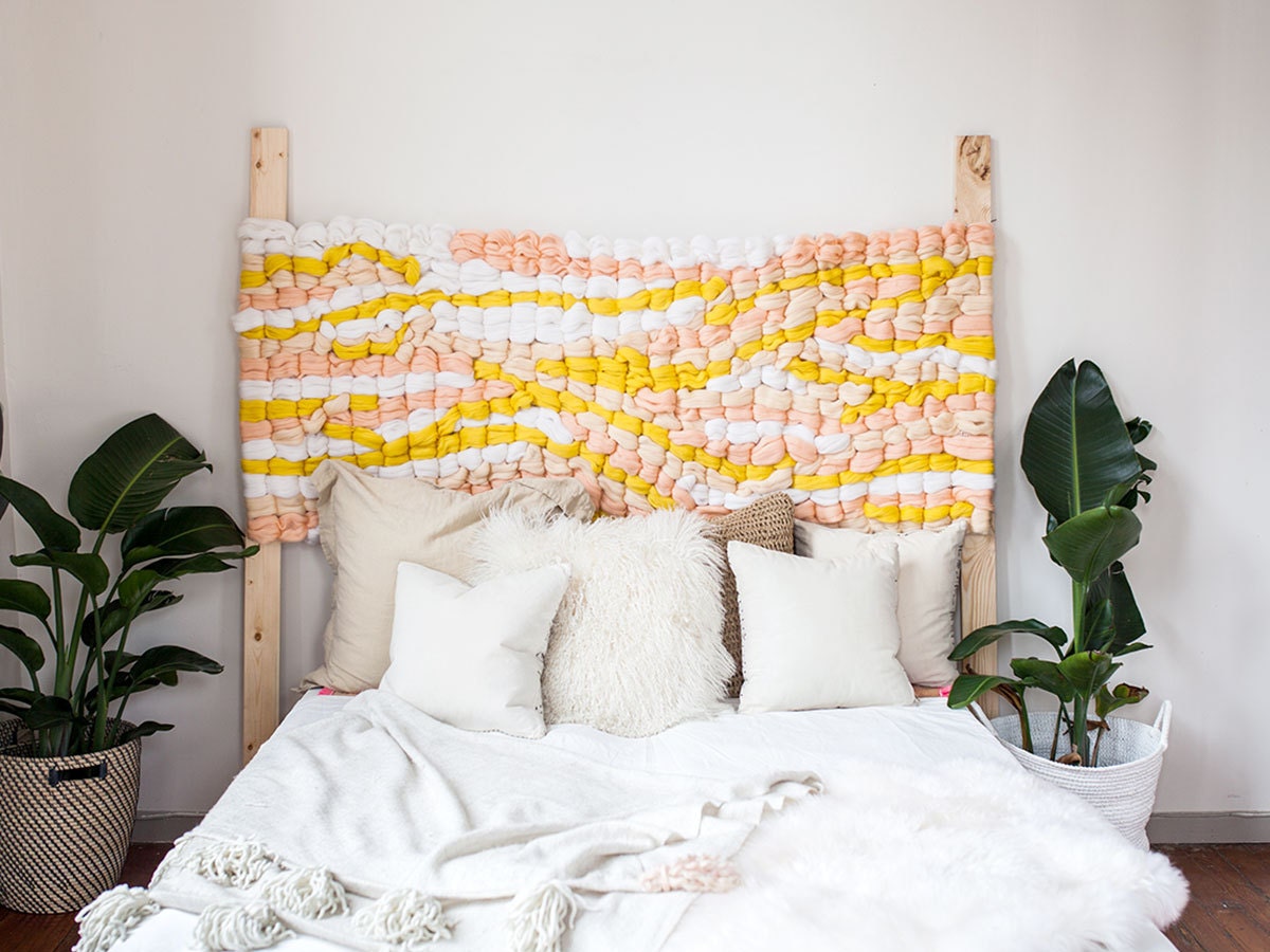 The Coziest DIY Headboard Idea to Try This Fall | Etsy, image size:1200x900