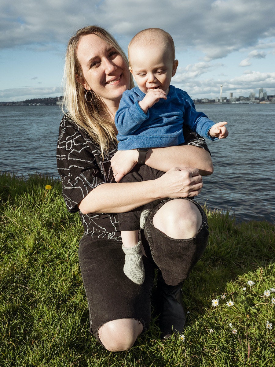 Etsy's Brittany Keen with her son