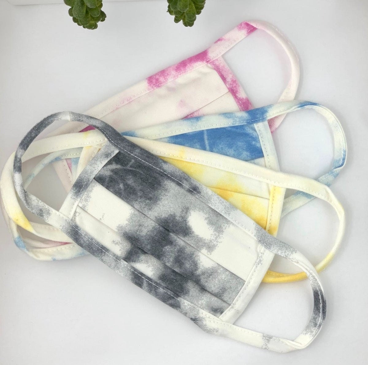 Tie-dye face masks from Find Your Mask on Etsy