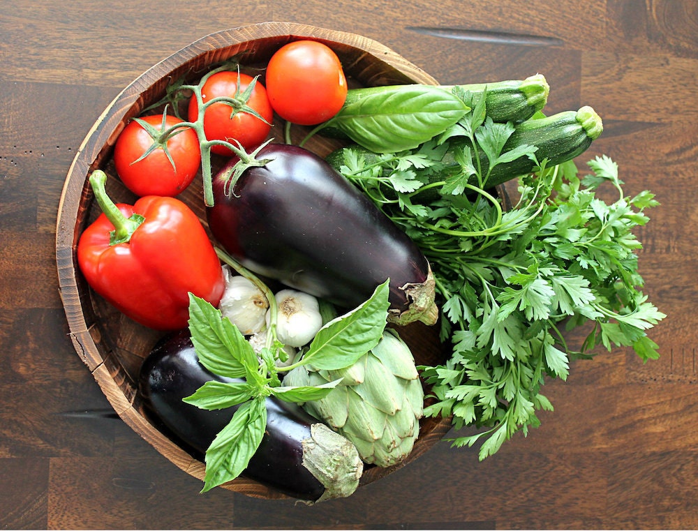 A bowl of fresh market produce