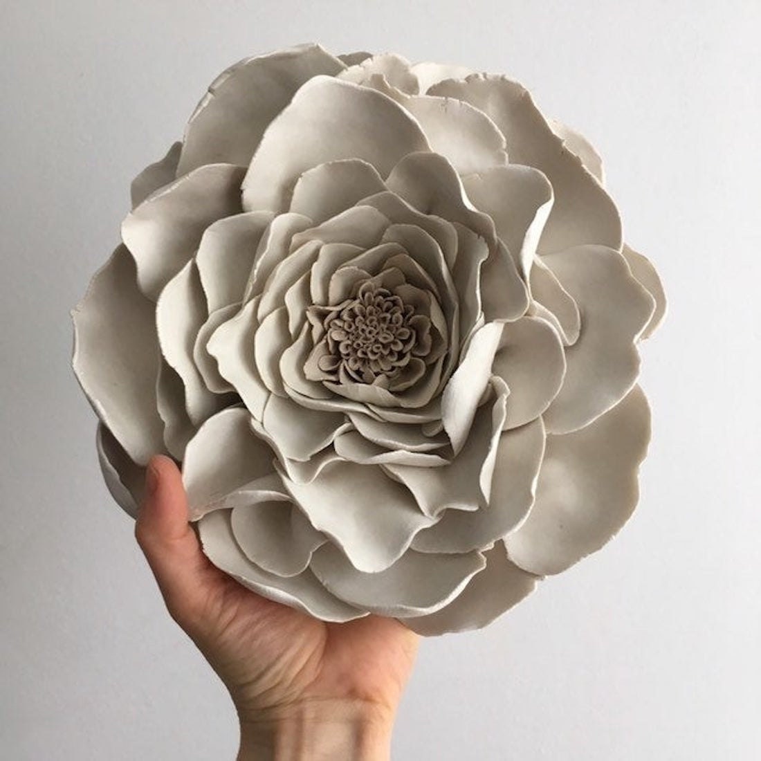 Porcelain gardenia wall flower from MAAPSTUDIO Artworks