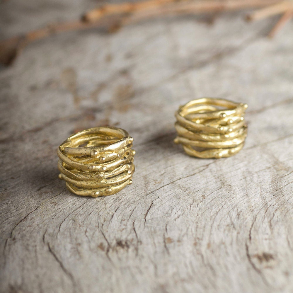 Sea salt stacking rings from Mai Solorzano