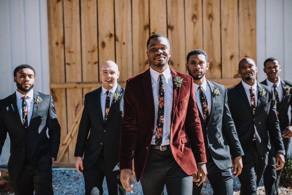 Terrell and his five groomsman