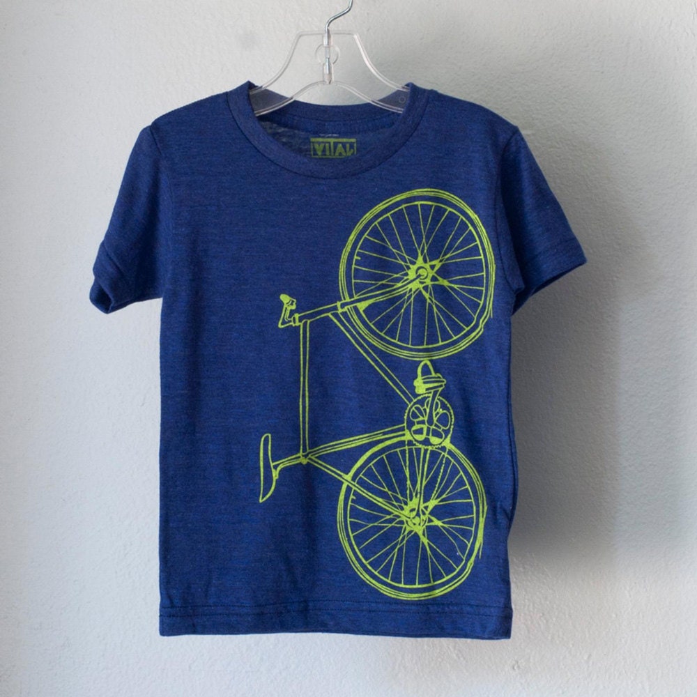 A screnprinted bicycle T-shirt from Vital Industries