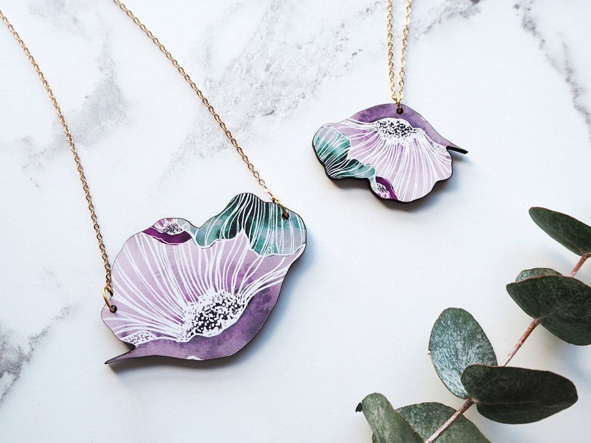 botanical necklaces from Mica Peet