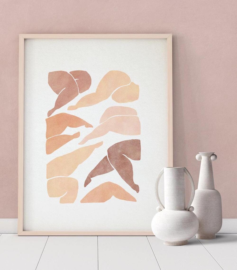 Downloadable abstract figure print from forn Studio