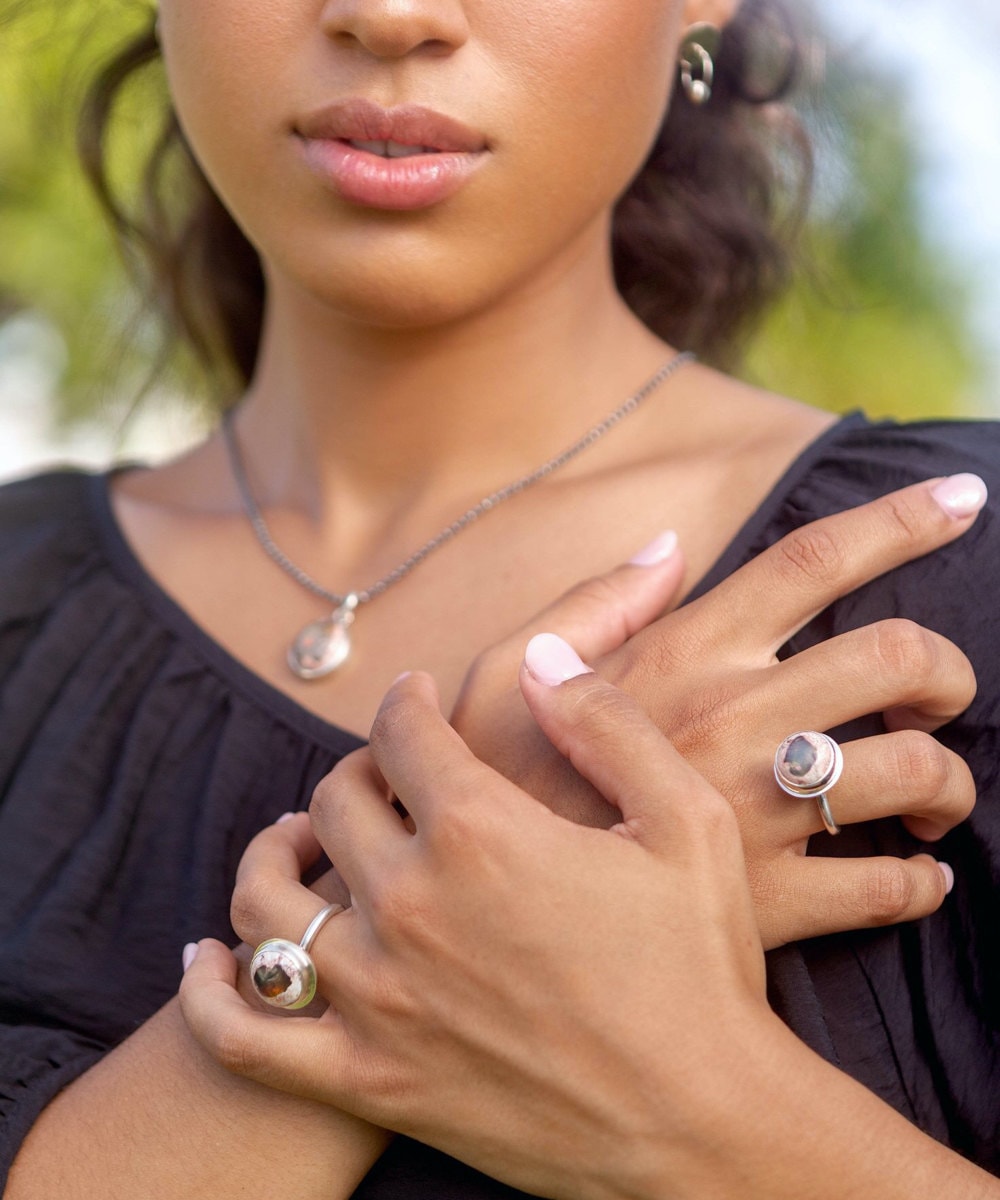 Opal statement rings from Aleishla