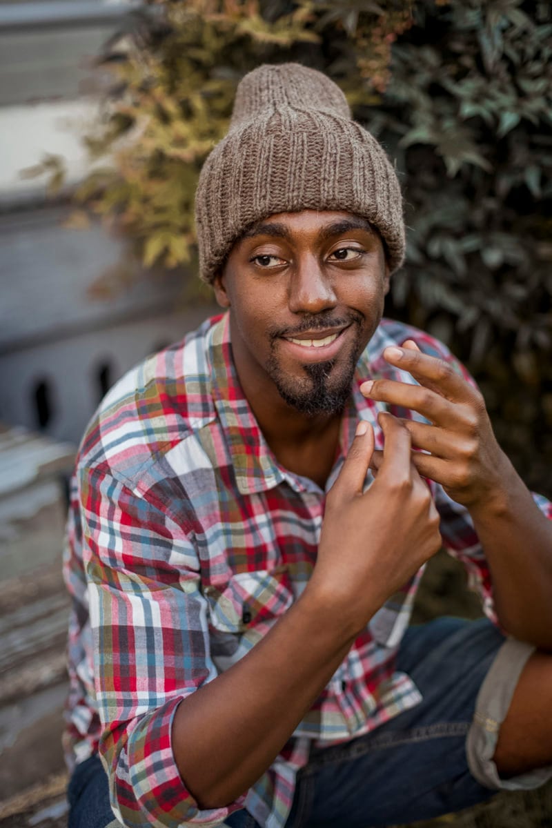 Wool knit boyfriend hat from Loop'n Threads