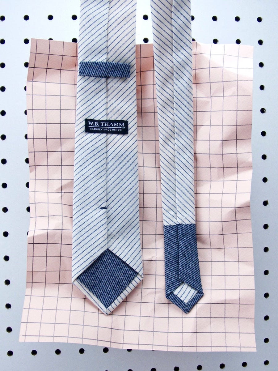 Boyd striped skinny necktie from W.B. THAMM, and more of the best dad gifts on Etsy