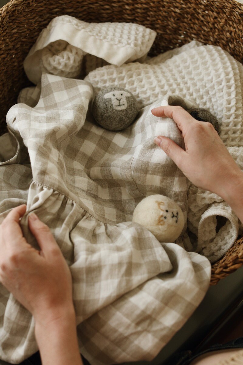 Reusable wool dryer balls from Little Beau Sheep