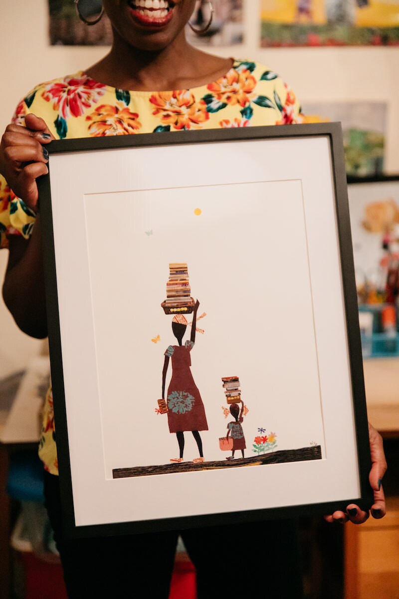 "Knowledge Bringers" print from Mirlande