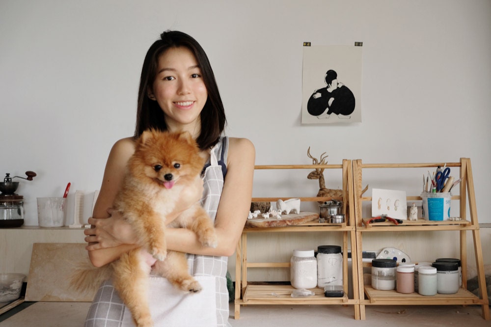 LithopsStudio founder Chien Nie in her studio