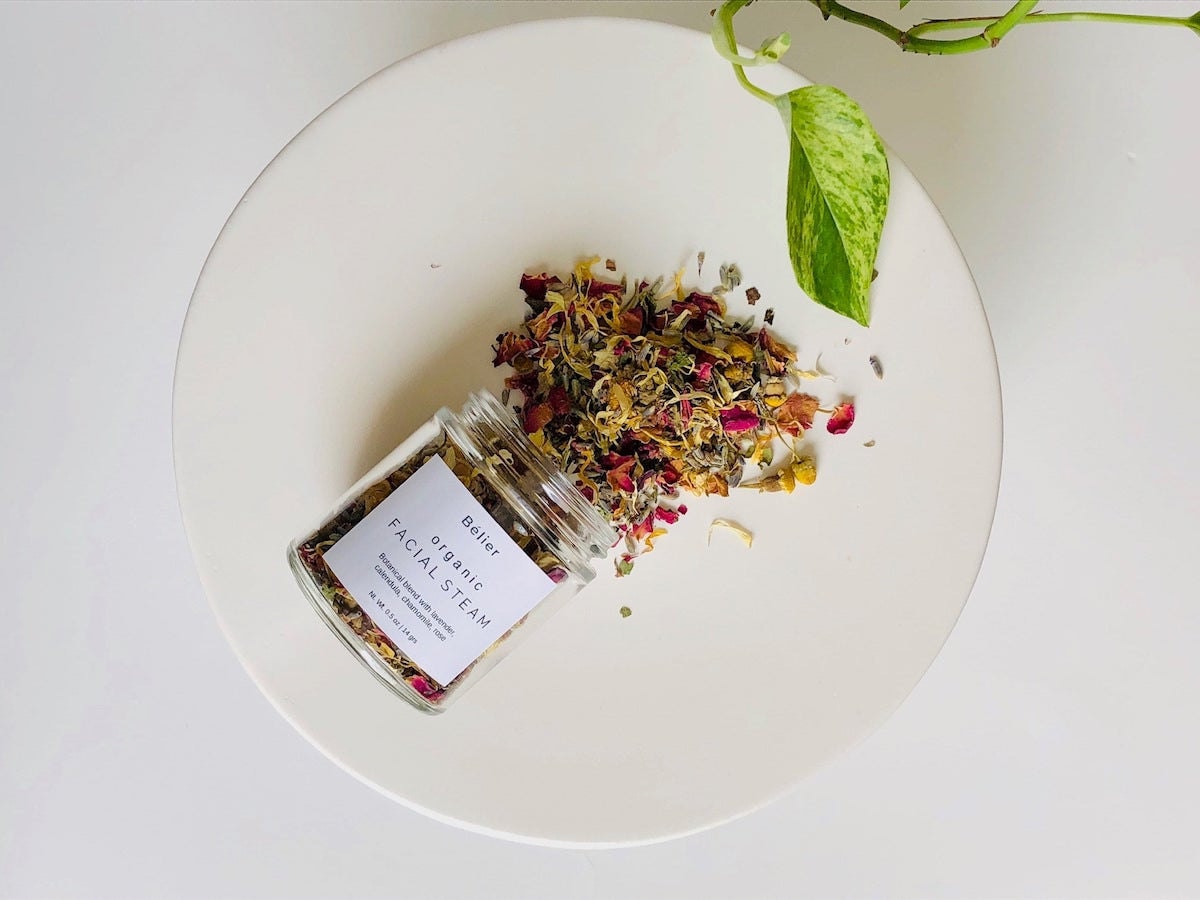 Organic facial steam from Bélier Handmade