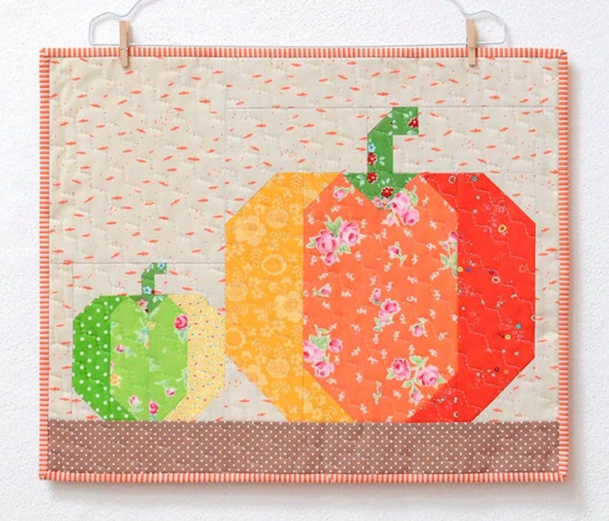 A pumpkin quilt pattern from Etsy