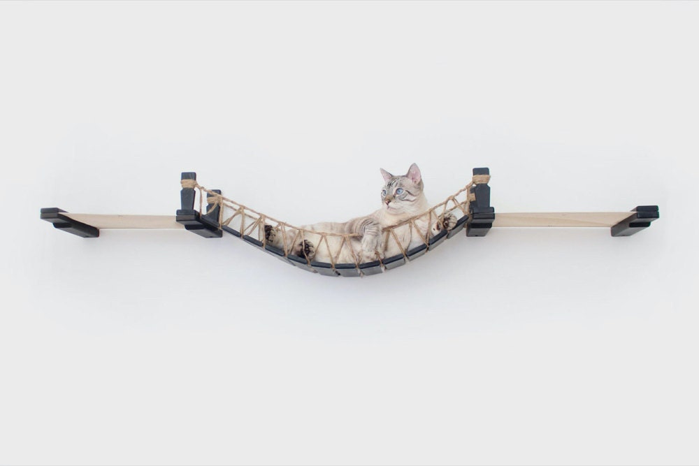 A wall-mounted cat bridge from CatastrophiCreations