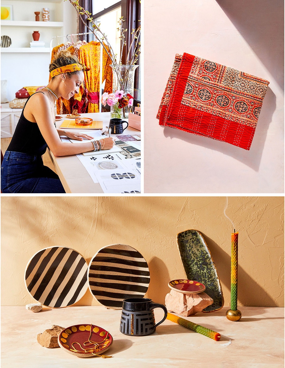 A collage of images featuring Nicole Richie and her limited-edition Creator Collab.