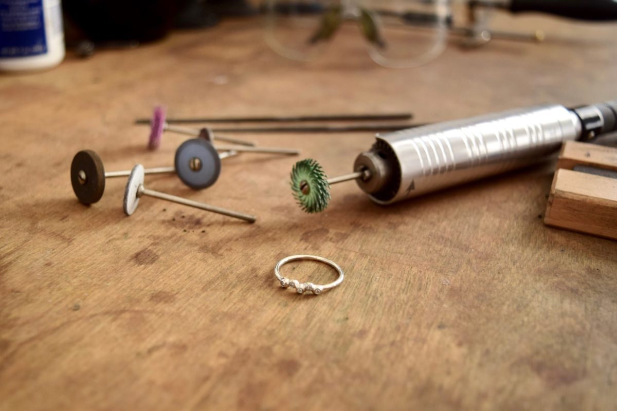 Shuang's workbench and assorted tools