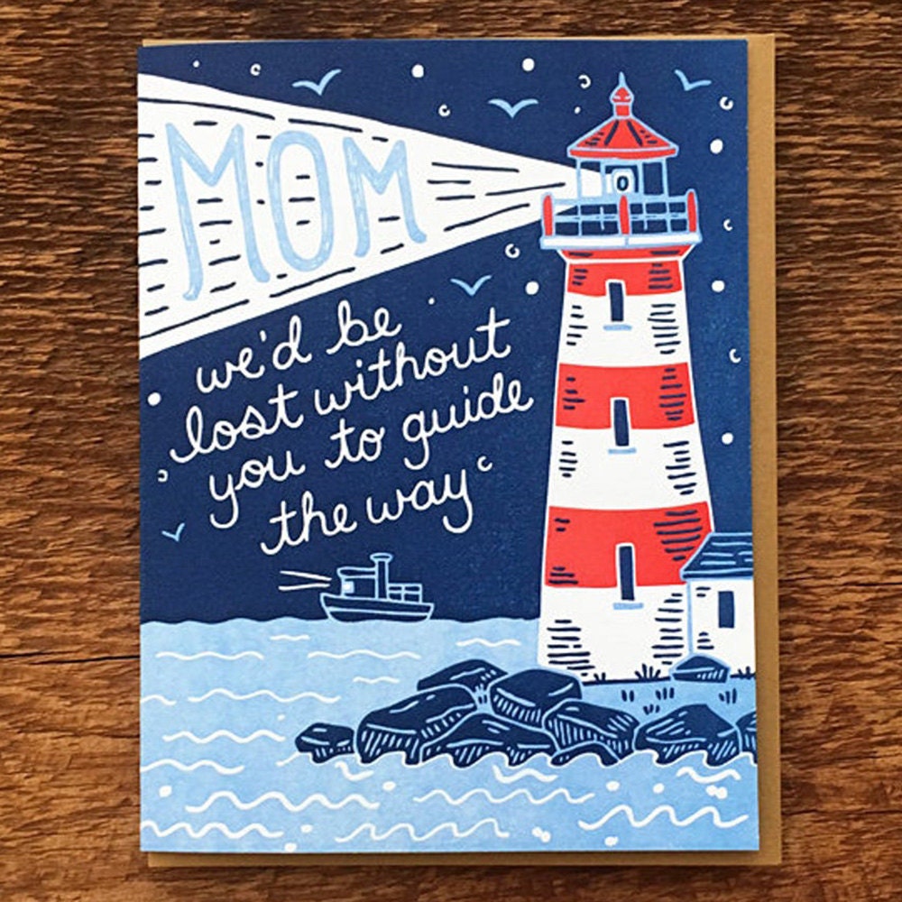 A unique Mother's Day card for a mom who guides the way