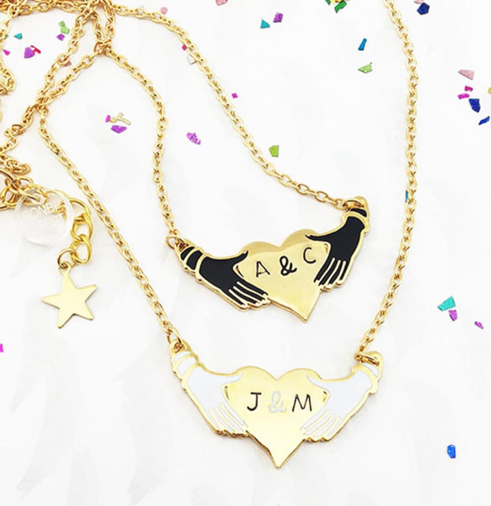 Initial necklaces from Bonbi Forest