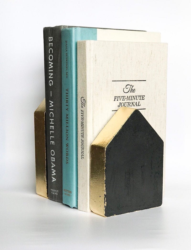 Concrete bookends from Smells Like Home