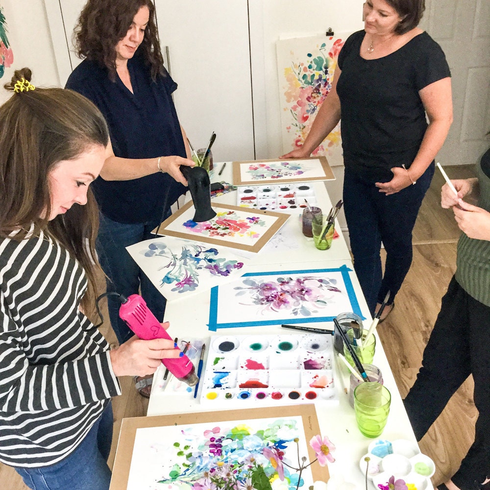 A watercolor workshop hosted by Ingrid Sanchez