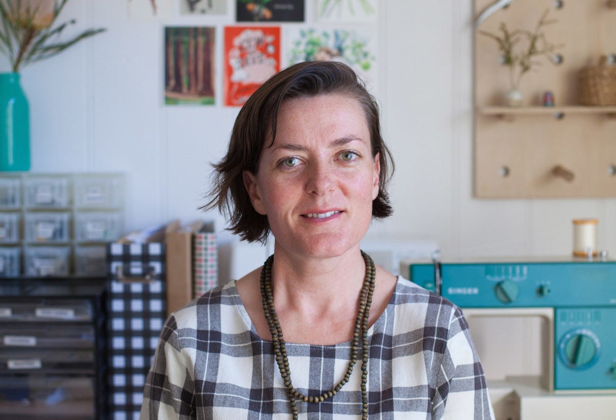 Portrait of écolier kids designer Madeline Bell
