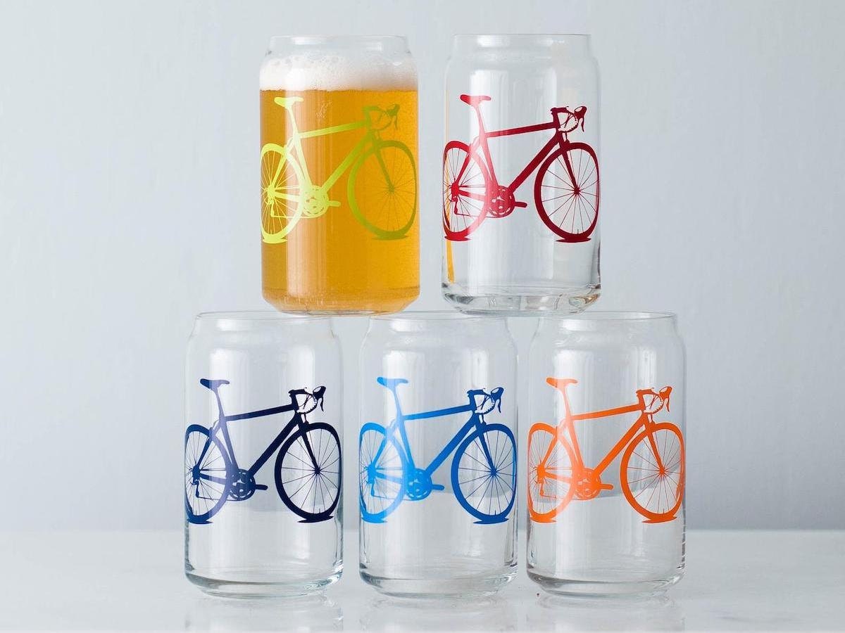 Bicycle beer glasses Father's Day gifts