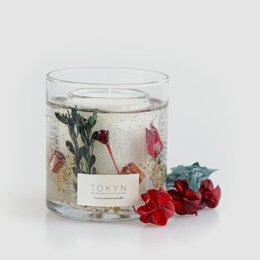 Fraser fir-scented candle from Tokyn Candles