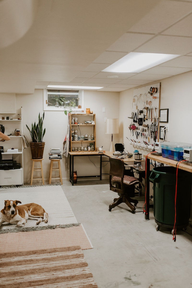 Alicia's bright, tidy studio