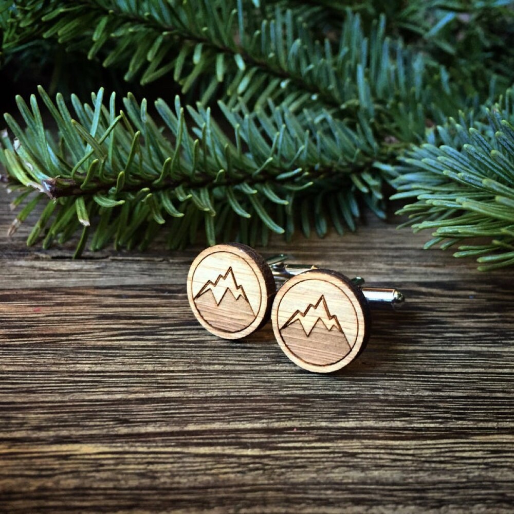 Mountain cufflinks from Cabin