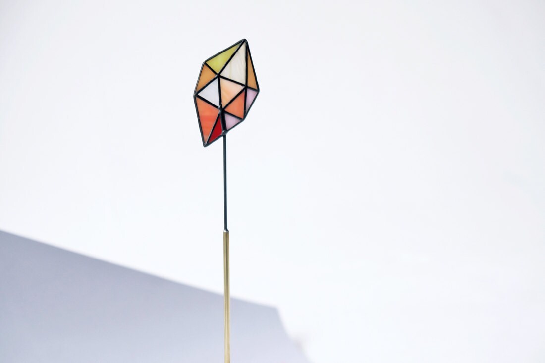 Stained-glass crystal suncatcher from Elena Zaycman