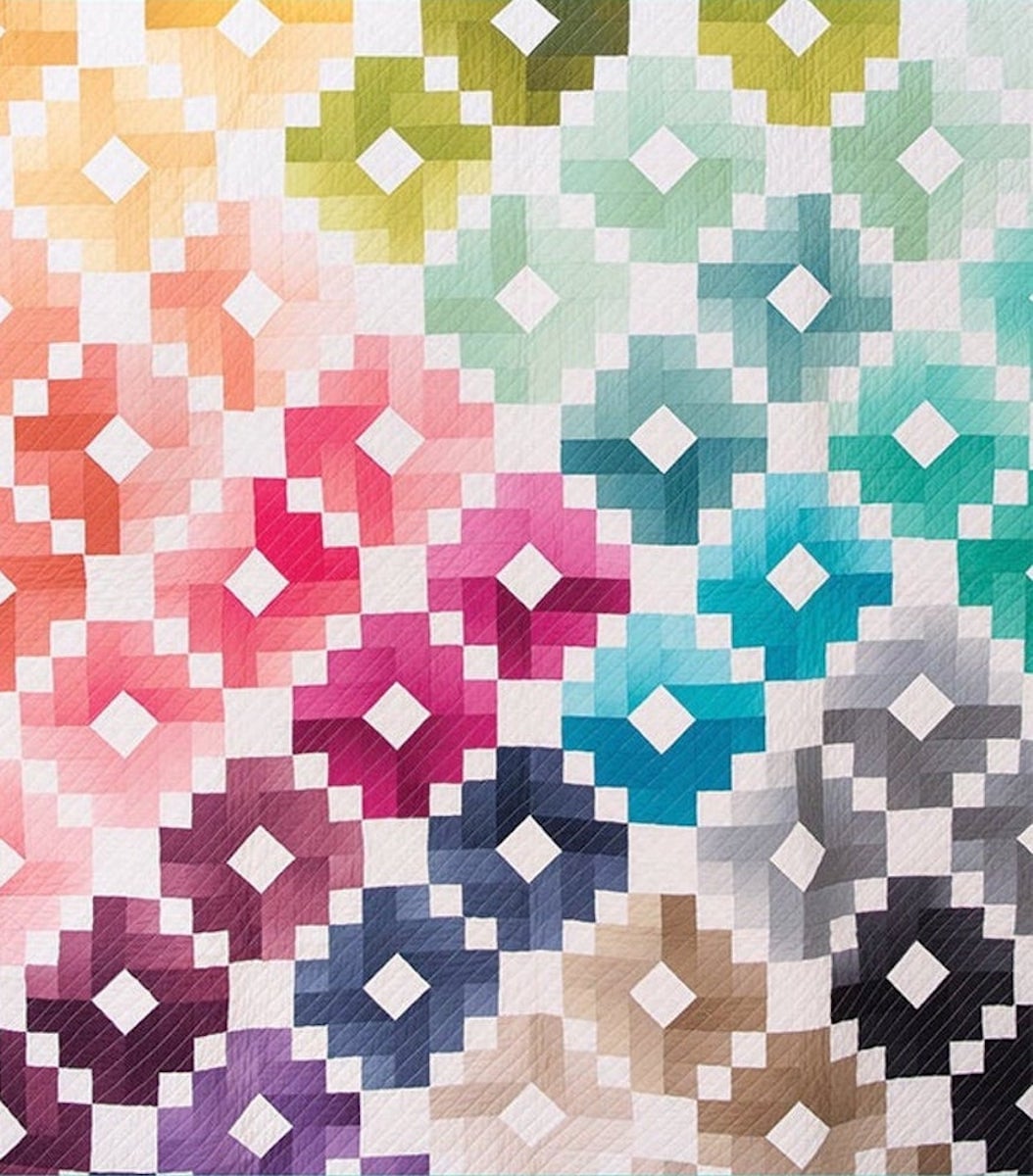 An ombré quilt kit from Etsy