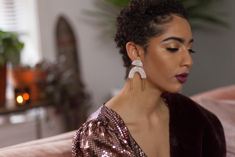 Geometric statement earrings from Vintage Royalty