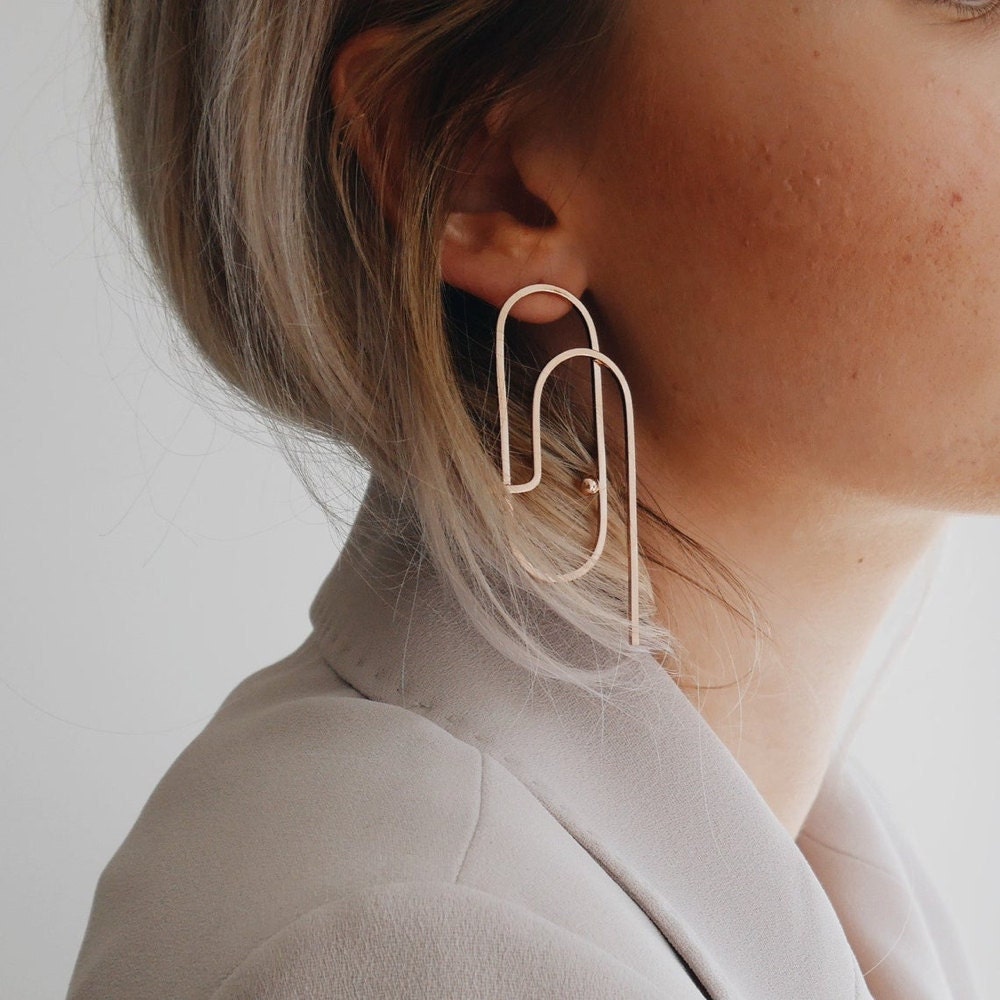 Modern, minimalist earrings from Maison Lima