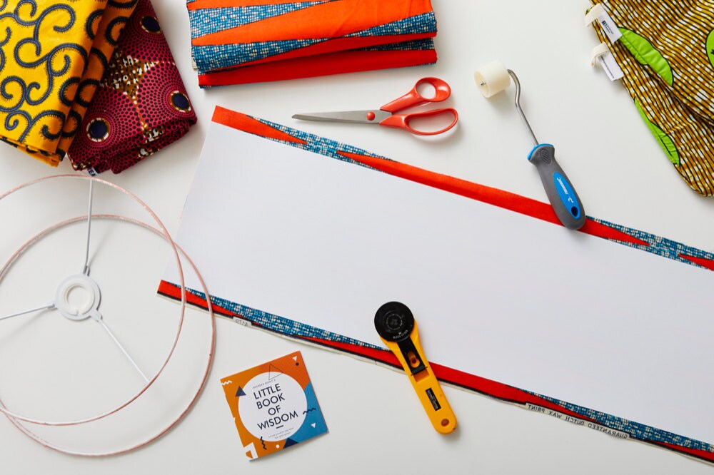 Natalie's supplies laid out on a table