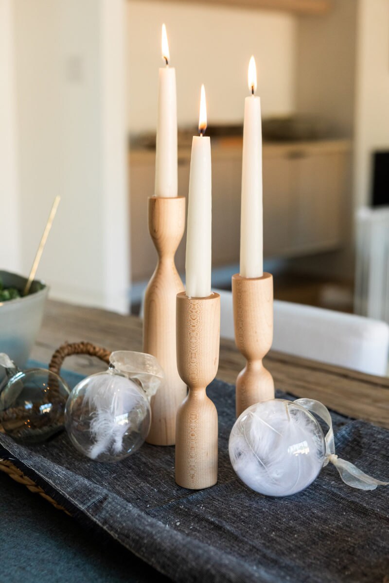 JoJo Fletcher x Etsy wooden candle holders