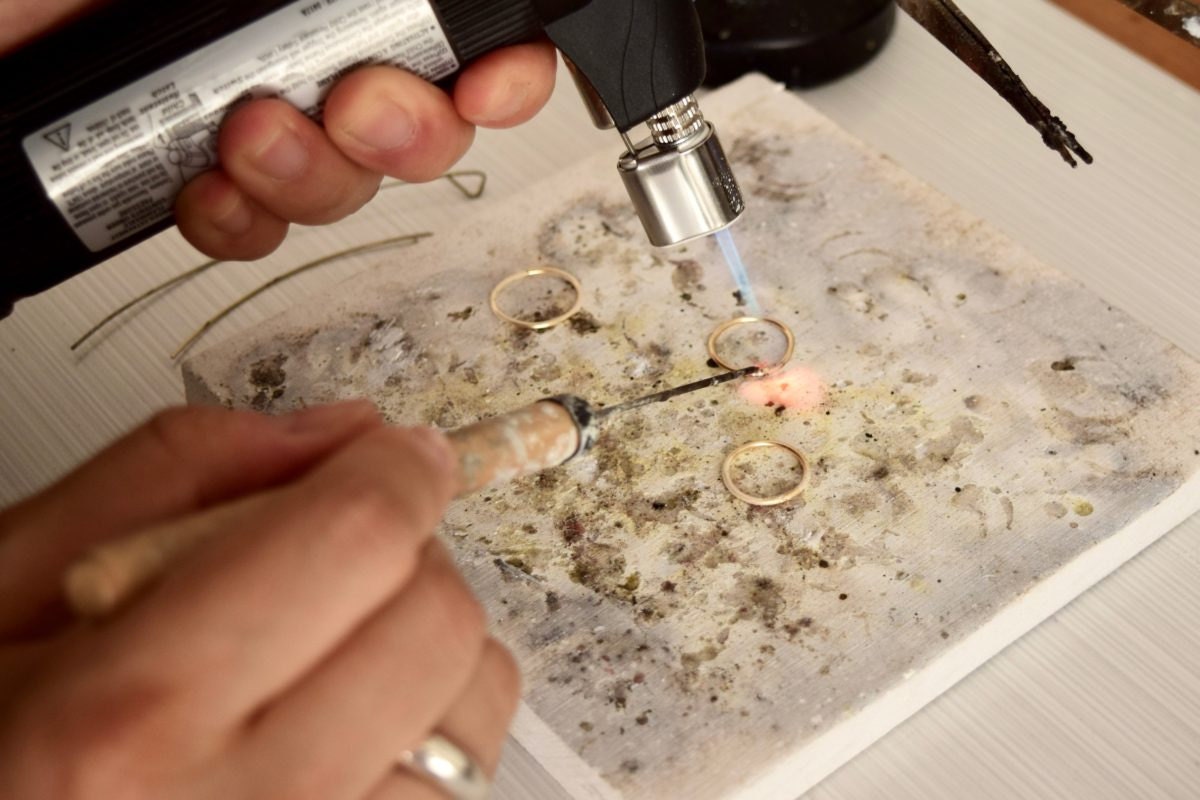 Shuang soldering rings