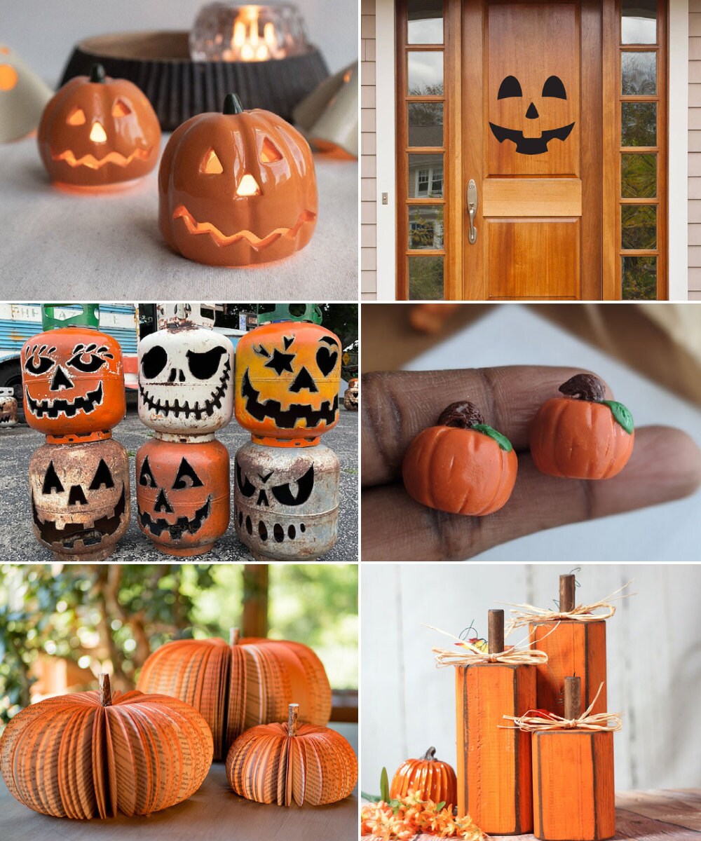 Pumpkin alternative decorating ideas for Halloween, from Etsy