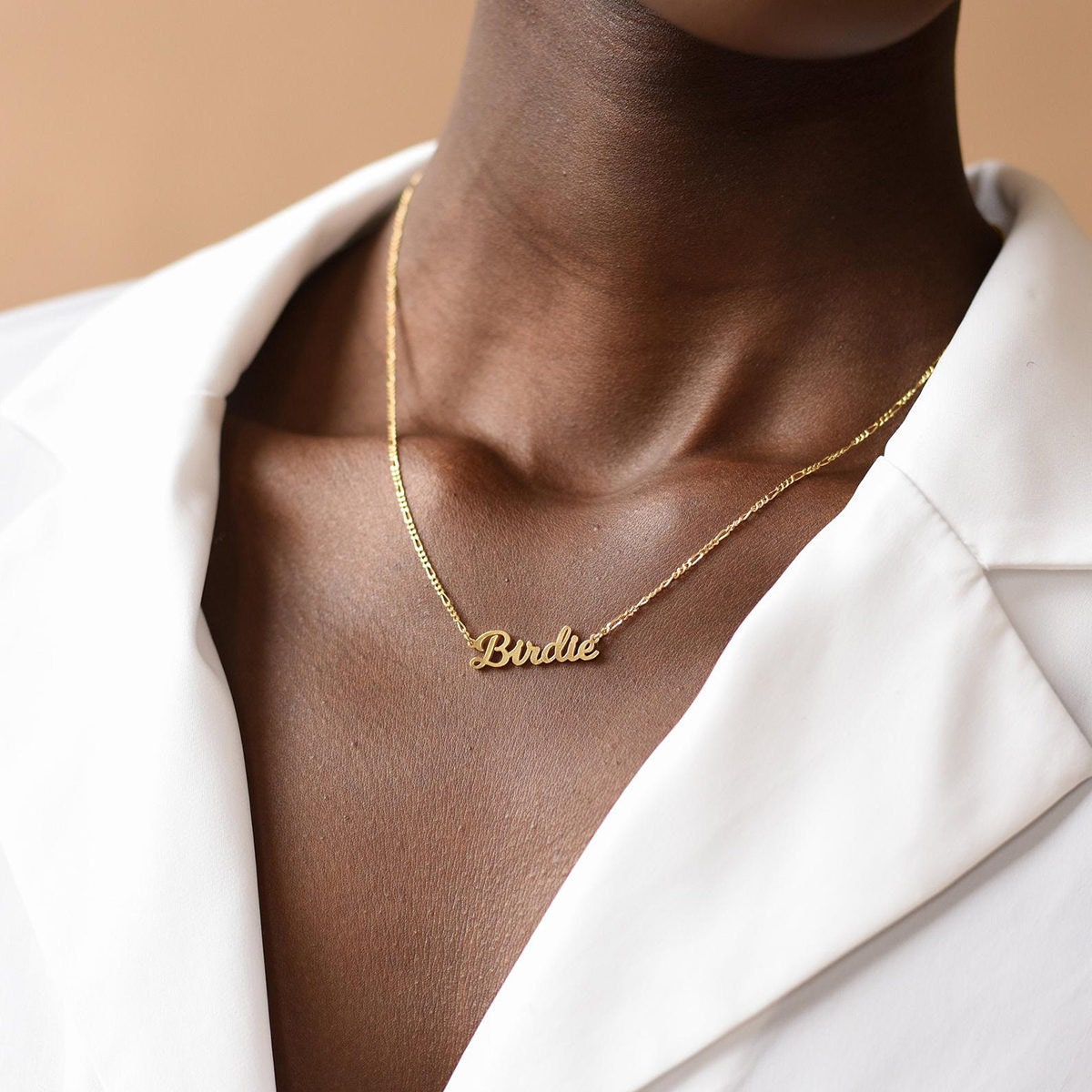 Figaro chain name necklace