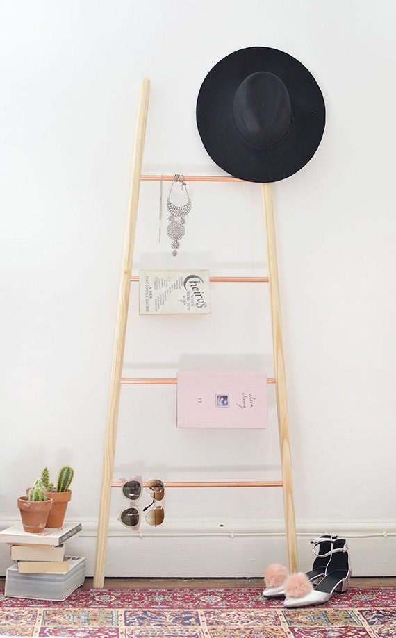 copper-wood-ladder-diy