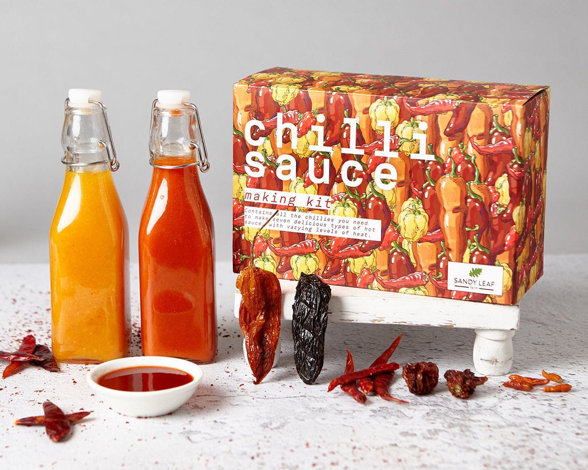 Chili sauce-making kit from Sandy Leaf Farm, on Etsy