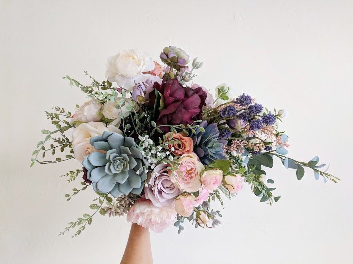 Keepsake Wedding Florals From The Faux Bouquets on Etsy Etsy