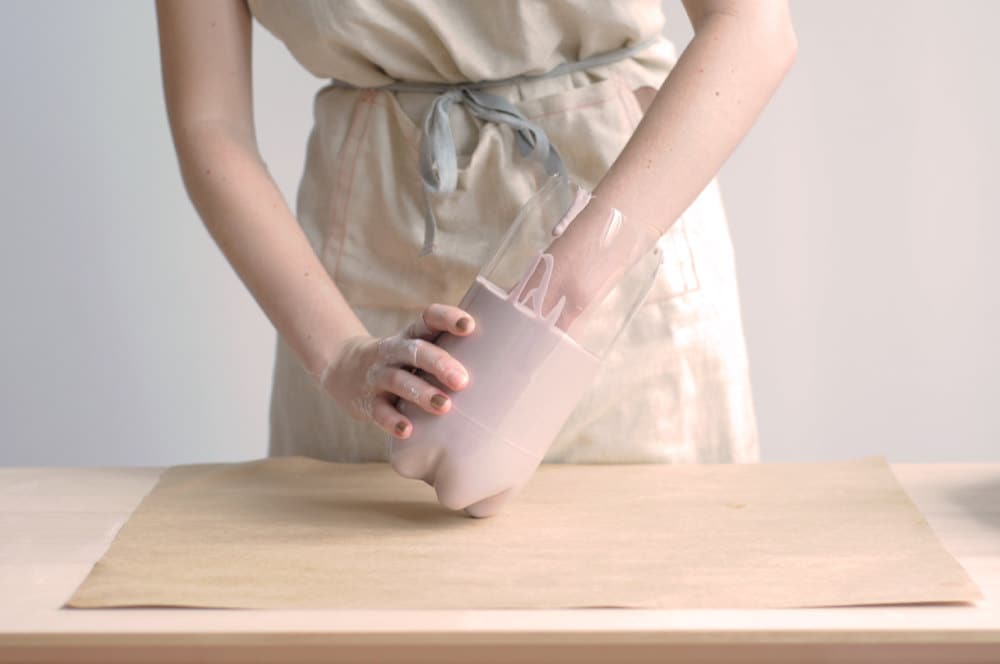 Waiting for the mixture to set